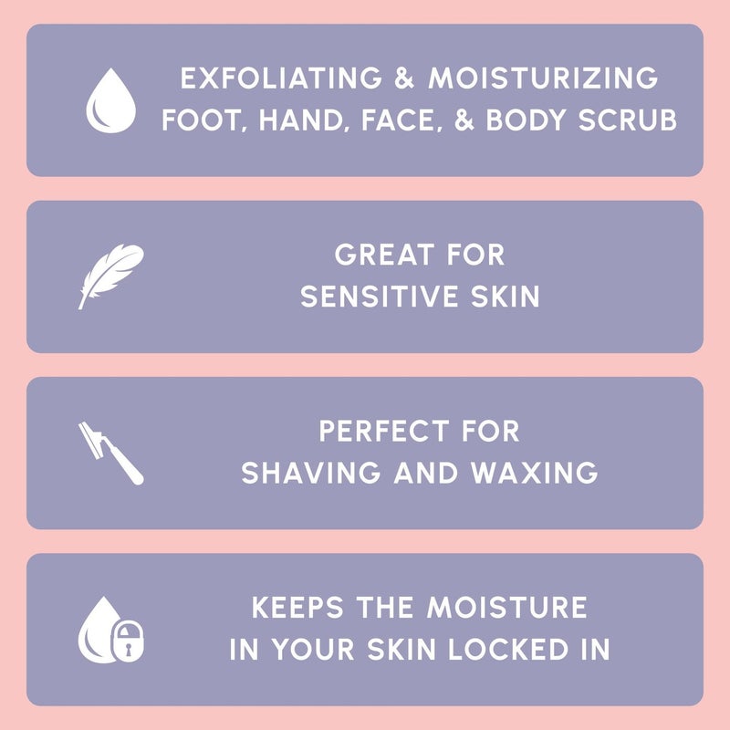 Brooklyn Botany Coconut Milk Body Scrub - Moisturizing and Exfoliating Body, Face, Hand, Foot Scrub - Fights Stretch Marks, Fine Lines, Wrinkles - Great Gifts for Women & Men - 10 oz - Image 5